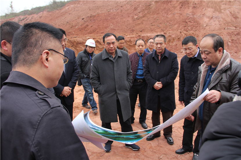 市委副書(shū)記、市長(zhǎng)趙輝視察華強(qiáng)溝水庫(kù)工程建設(shè)