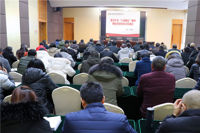 集團開展落實中央“八項規(guī)定”精神暨經(jīng)濟責任審計培訓(xùn)