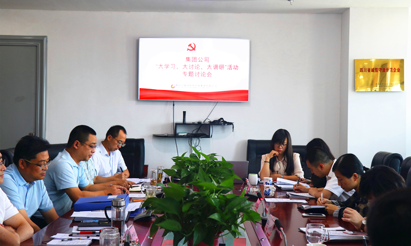 集團(tuán)公司黨委組織召開“大學(xué)習(xí)、大討論、大調(diào)研”專題討論會(huì)